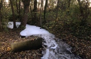 Polizeidirektion Landau: POL-PDLD: Venningen - Mysteriöser Schaumteppich auf dem Tiefenbach