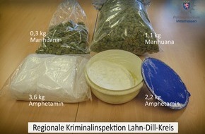 Polizeipräsidium Mittelhessen - Pressestelle Lahn - Dill: POL-LDK: Drogen, Waffen und NS-Devotionalien / 34-Jähriger in Untersuchungshaft