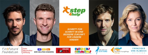 lübMEDIA: step4help - Startschuss für den großen Charity-Walk / Superstars des Sports bringen unsere Kinder nach Corona wieder in Bewegung