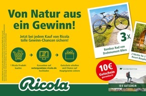 Ricola Group AG: "Von Natur aus ein Gewinn!" - Ricola beschert auch noch nach Weihnachten nachhaltige Outdoor-Preise