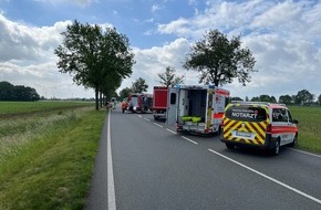 Feuerwehr Flotwedel: FW Flotwedel: Person bei Verkehrsunfall auf B214 schwer verletzt