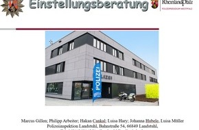 Polizeiinspektion Landstuhl: POL-PILAN: Berufsinformationsabend bei der Polizeiinspektion Landstuhl