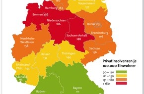 CRIF GmbH: Neue Bürgel Studie: Schuldenbarometer 2008 / Mehr Privatinsolvenzen prognostiziert