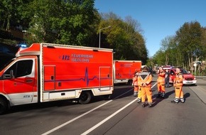 Feuerwehr Iserlohn: FW-MK: Abgerissene Gasleitung im Ortsteil Grüne