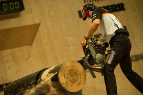 Entscheidung bei der STIHL TIMBERSPORTS-Weltmeisterschaft 2013 in Stuttgart / Australier ist bester Sportholzfäller der Welt (BILD)