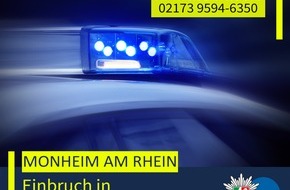Polizei Mettmann: POL-ME: Einbruch und Diebstahl in Feuerwehrger&auml;tehaus - 2604087