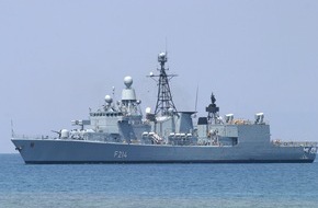 Presse- und Informationszentrum Marine: Deutsche Marine - Pressetermin: Fregatte "Lübeck" kommt nach Hause - Teilnahme am NATO-Einsatzverband beendet