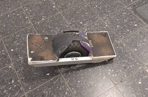 Bundespolizeiinspektion Flensburg: BPOL-FL: Niebüll - Mit selbstgebautem "Wheelboard" auf Spritztour