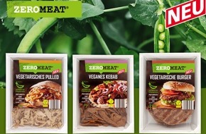 NORMA: NORMA baut ZEROMEAT-Sortiment weiter aus - drei neue Produkte für Fans von fleischlosen Speisen / Vegetarisches Pulled, Vegetarische Burger und Veganes Kebab ab sofort im Kühlregal