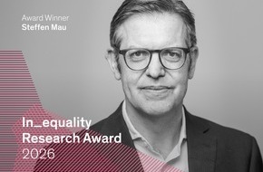 Universit&auml;t Konstanz: Soziologe Steffen Mau erh&auml;lt In_equality Research Award, PI Nr. 37/2026