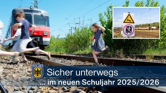Bundespolizeidirektion München: Bundespolizeidirektion München: Sicher unterwegs im neuen Schuljahr / Die Bundespolizei gibt Tipps für Eltern und Schulkinder