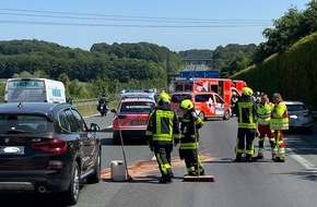 Feuerwehr Schwelm: FW-EN: Verkehrsunfall auf der Autobahn A1