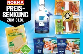 NORMA: Bereits zum dritten Mal im Januar: NORMA senkt die Preise / Bei sechs weiteren Produkten sparen Kundinnen und Kunden ab sofort bis zu 10 Prozent