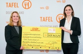 Netto Marken-Discount Stiftung & Co. KG: Netto-Kunden spenden über 47.000 Euro an Tafel Deutschland e. V.
