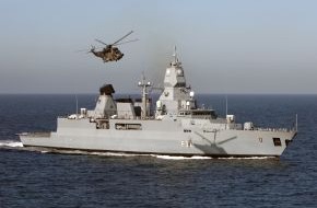 Presse- und Informationszentrum Marine: Fregatte "Hessen" wird Flaggschiff - 
Erstmalig führt eine Fregatte der Klasse 124 einen NATO-Verband (BILD)