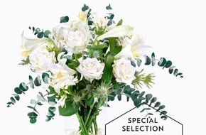 Fleurop AG: Exklusiv zum Valentinstag: Bouquet von Guido Maria Kretschmer bei Bloomy Days