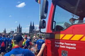 Freiwillige Feuerwehr Sankt Augustin: FW Sankt Augustin: Freiwillige Feuerwehr Sankt Augustin stellt Begleitfahrzeug für CSD-Parade + + + Einheit Buisdorf unterstützt Verband der Feuerwehren NRW