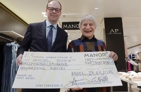 Manor AG: Manor : l'operazione caritativa di Natale raccoglie 300 000 franchi per la Fondazione Dimitri