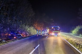 Feuerwehr Grevenbroich: FW Grevenbroich: Eine verletzte Person nach Verkehrsunfall bei Frimmersdorf