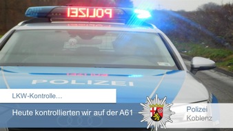 Verkehrsdirektion Koblenz: POL-VDKO: Polizei kontrolliert den gewerblichen Güterverkehr
- Nach einer Vielzahl von Verstößen müssen Unternehmen jetzt mit Einziehungsverfahren rechnen
