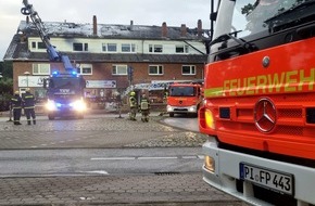 Kreisfeuerwehrverband Pinneberg: FW-PI: Abschlussmeldung: Großfeuer in einem Wohn- und Geschäftshaus - Einsatz nach 11 Stunden beendet - Über 150 Kräfte im Einsatz