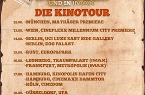 Constantin Film: DAS KANU DES MANITU: Abahachi, Ranger und Dimitri gehen auf große Kinotour!