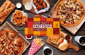 SAT.1: Pizza. Pommes. Burger. Wie gut schmeckt günstig? "Der SAT.1 Fastfood-Check!" testet am Donnerstag, 13. Juli, McDonalds, Burger King, Pizza Hut & Co.