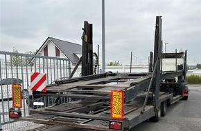 Verkehrsdirektion Mainz: POL-VDMZ: Zwei schrottreife LKW aus dem Verkehr gezogen