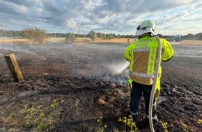 Freiwillige Feuerwehr H&uuml;nxe: FW H&uuml;nxe: Fl&auml;chenbrand und Paralleleinsatz aufgrund von verd&auml;chtigem Rauch