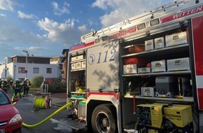 Feuerwehr Witten: FW Witten: Kellerbrand in den Morgenstunden