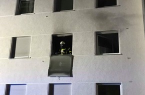 Feuerwehr Recklinghausen: FW-RE: Zimmerbrand am Abend im 1. OG - keine Verletzten