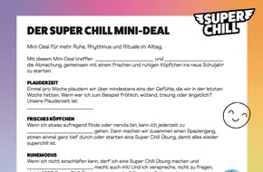 Stiftung Super Chill: Kleine Abmachung, große Wirkung - wie der Super Chill Mini-Deal Familien zum Schulstart unterstützt