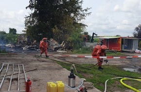 Kreisfeuerwehrverband Rendsburg-Eckernf&ouml;rde: FW-RD: Gefahrstoffeinsatz der Feuerwehren in Padenstedt (Kreis Rendsburg-Eckernf&ouml;rde)