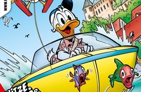 Egmont Ehapa Media GmbH: Donald Duck auf turbulenter Mission am Bodensee im neuen Micky Maus Magazin