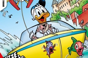 Egmont Ehapa Media GmbH: Donald Duck auf turbulenter Mission am Bodensee im neuen Micky Maus Magazin