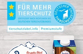 Lidl: Lidl Deutschland führt als erster Händler die Premiumstufe des Tierschutzlabels "Für Mehr Tierschutz" für Frischmilch in Bayern ein