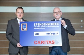 Caritas Schweiz / Caritas Suisse: Lutte contre la pauvreté des enfants: ALDI SUISSE fait un don environ de CHF 100'000 à Caritas