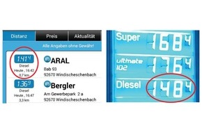 24-Autobahn-Raststätten GmbH: "Preisschwindel" an der Tank&Rast-Autobahn-Raststätte / In Waldnaabtal werden Verbraucher um 7 Cent pro Liter irregeführt (FOTO)