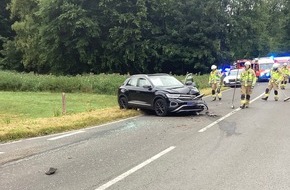 Feuerwehr Bergisch Gladbach: FW-GL: Verkehrsunfall mit einer lebensgef&auml;hrlich verletzten Person - Gemeinsame Pressemitteilung der Kreispolizeibeh&ouml;rde Rheinisch-Bergischer Kreis und der Feuerwehr Bergisch Gladbach