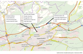 Polizeipräsidium Westpfalz: POL-PPWP: Baustellensituation sorgt für Staus und verstopfte Straßen