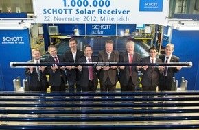SCHOTT AG: Meilenstein: Eine Million Solarreceiver von SCHOTT für Solarkraftwerke in der ganzen Welt (BILD)