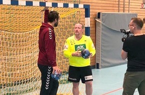 Handball-Bundesliga GmbH: Handball-WM 2019: Silvio Heinevetter trifft Joey Kelly
