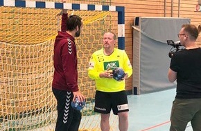 Handball-Bundesliga: Handball-WM 2019: Silvio Heinevetter trifft Joey Kelly