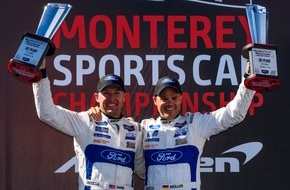 Ford-Werke GmbH: Der Ford GT gewinnt das IMSA-Rennen in Laguna Seca mit Dirk Müller und Joey Hand am Steuer (FOTO)