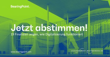 BearingPoint GmbH: Digitale Verwaltung: Finalisten des 19. eGovernment-Wettbewerbs zeigen wie es geht / Bürger-Meinung per Online-Voting ist gefragt