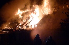 Polizei Minden-Lübbecke: POL-MI: Brandursache nach Feuer in Gorspen-Vahlsen noch unklar