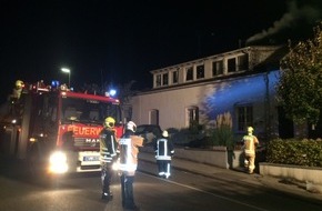 Feuerwehr Stolberg: FW-Stolberg: Kaminbrand mit starker Rauchentwicklung