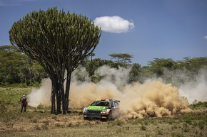 Safari-Rallye Kenia: Härtester WM-Lauf des Jahres endet mit dreifachem Skoda Erfolg in der WRC2-Kategorie