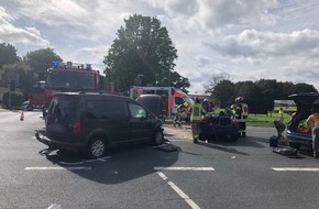 Kreispolizeibehörde Wesel: POL-WES: Alpen - Unfall auf Grünthal-Kreuzung sorgt für erhebliche Verkehrsstörungen.