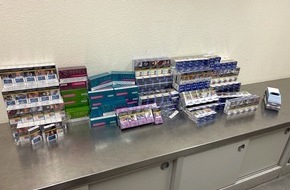 Hauptzollamt Singen: HZA-SI: Der Fr&uuml;hling in blauem Dunst / 33 J&auml;hrige mit 89 Stangen Zigaretten gestoppt - Zoll leitet Strafverfahren ein